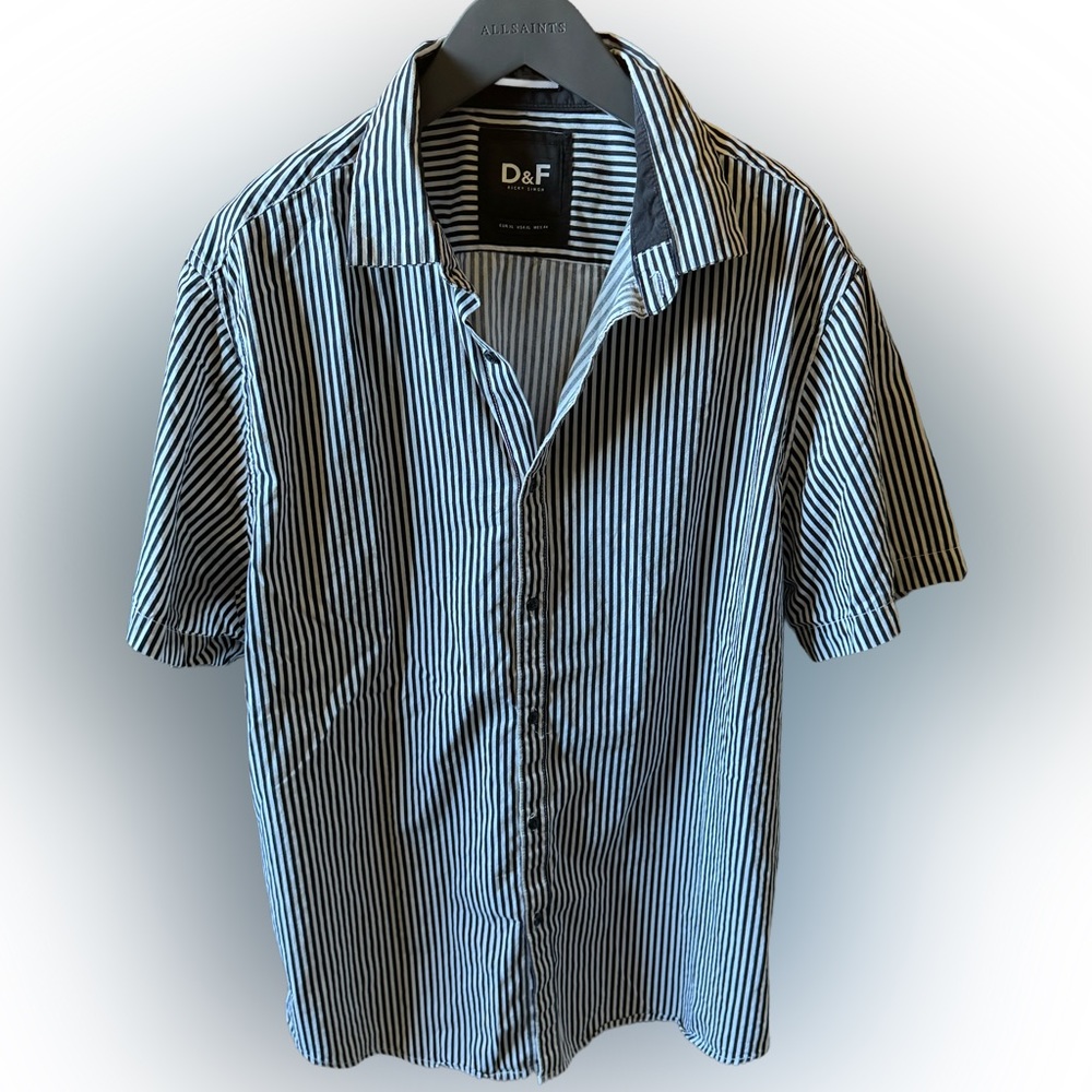 Denim & Flowers Striped SS Shirt